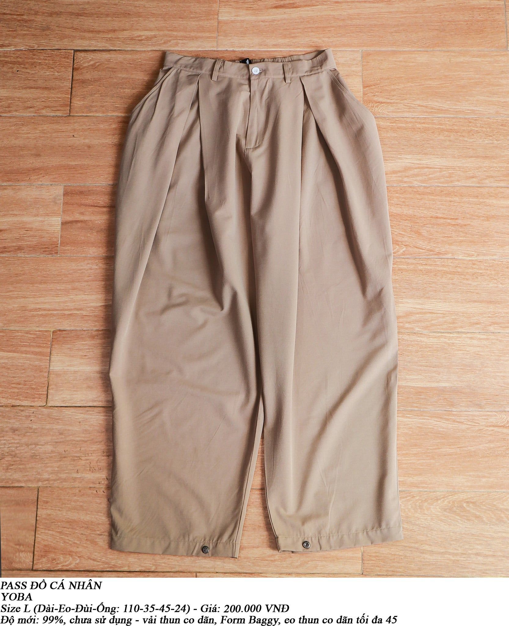  [PASS ĐỒ] - WIDE FIT DRESS PANTS - YOBA 