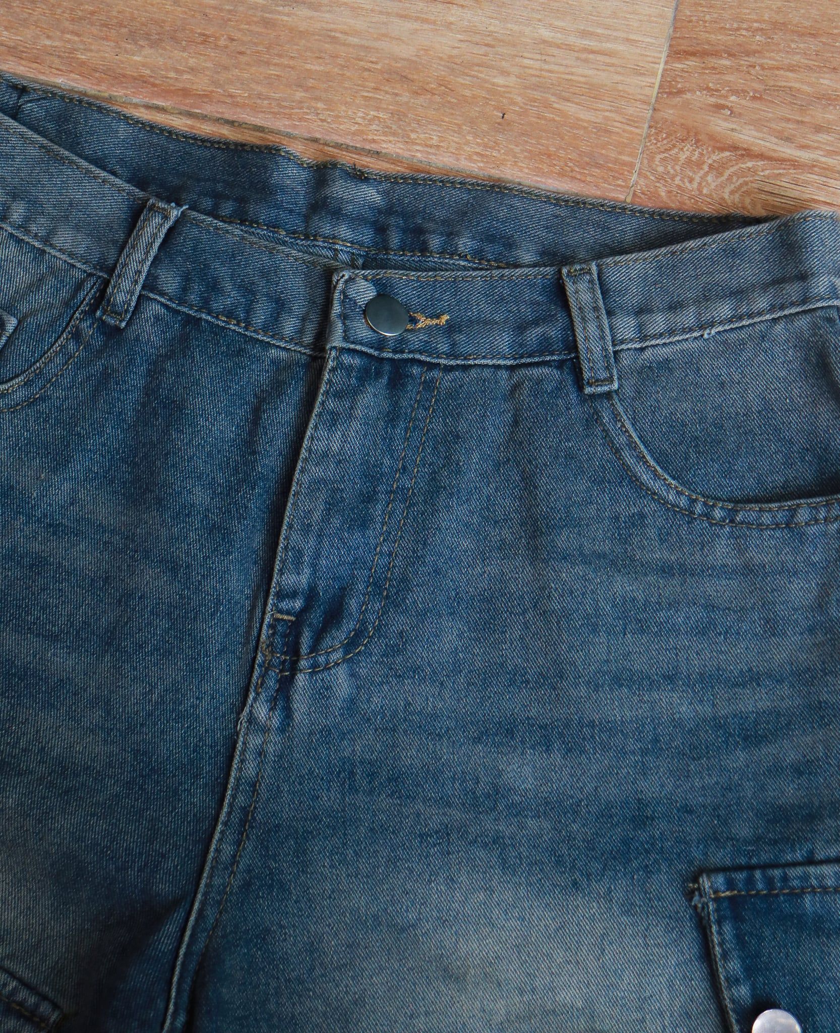  [PASS ĐỒ] - DENIM CARGO SHORT - GAVER STUDIO 