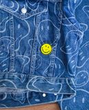  [PASS ĐỒ] - CROPPED DENIM JACKET - PULL & BEAR X SMILEY 