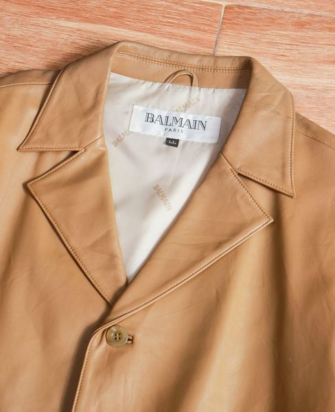  [PASS ĐỒ] - REAL LEATHER BLAZER JACKET - BALMAIN PARIS 