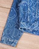  [PASS ĐỒ] - CROPPED DENIM JACKET - PULL & BEAR X SMILEY 