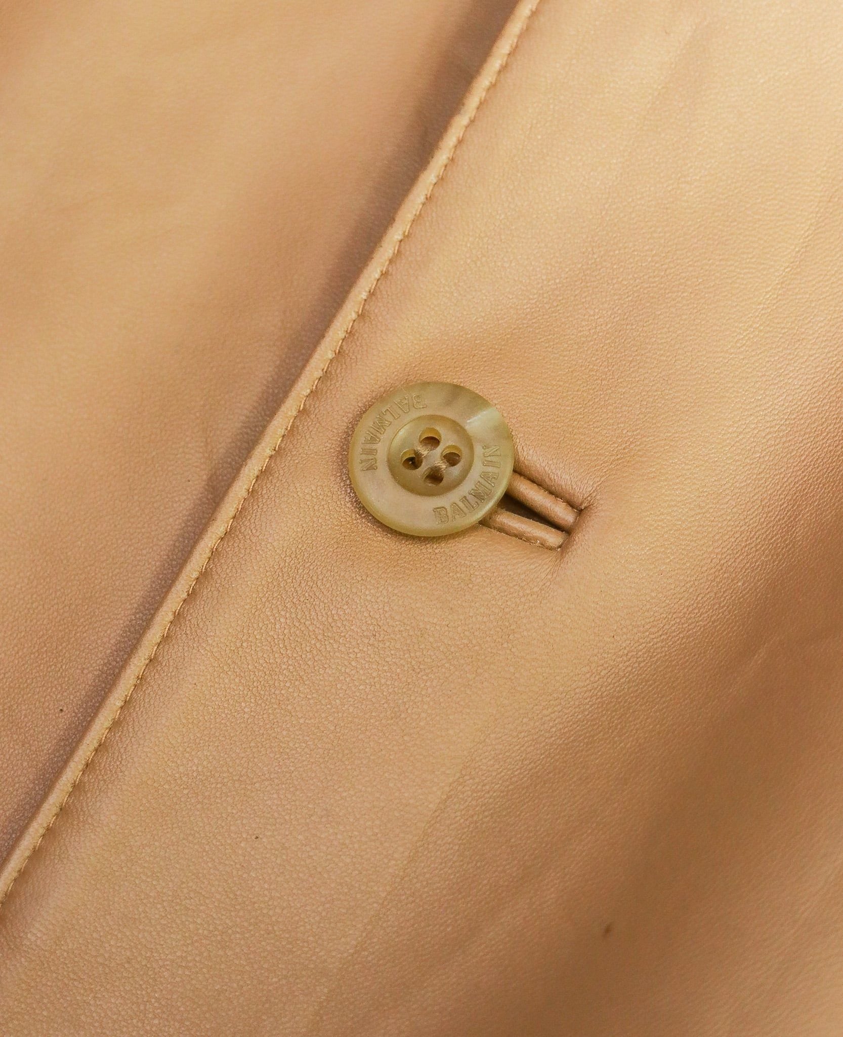  [PASS ĐỒ] - REAL LEATHER BLAZER JACKET - BALMAIN PARIS 