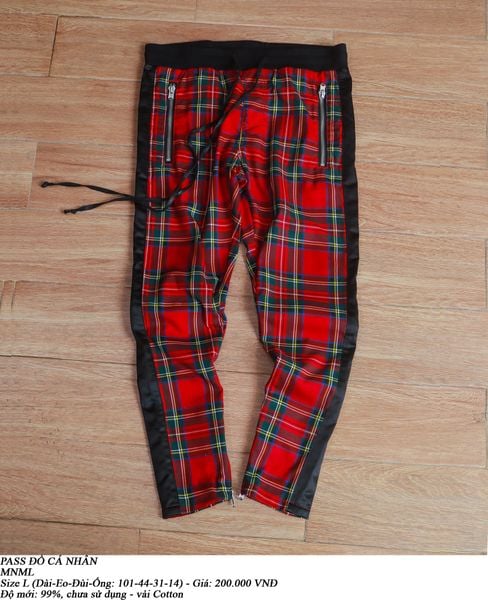  [PASS ĐỒ] - CHECKERED TRACK PANTS - MNML 