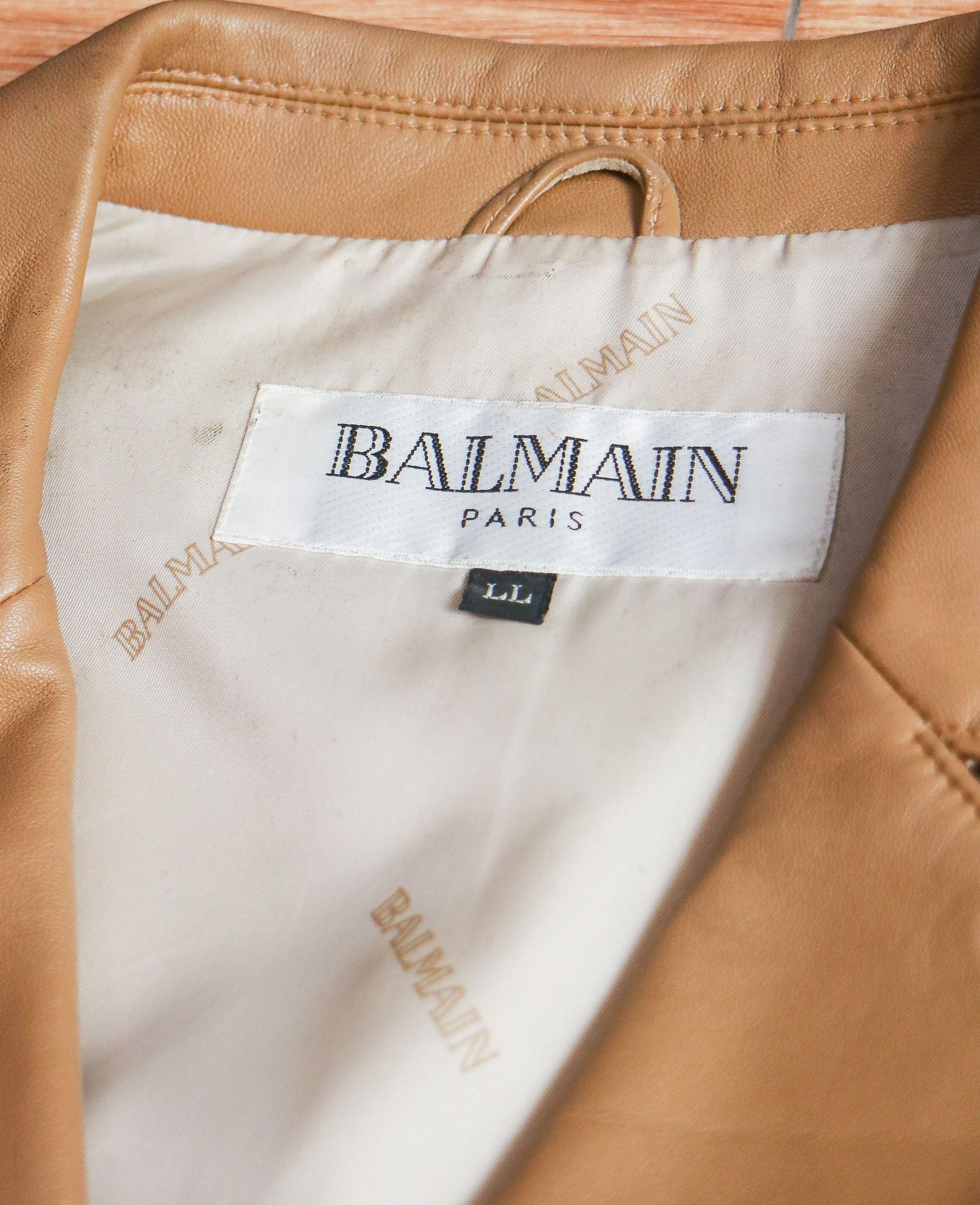  [PASS ĐỒ] - REAL LEATHER BLAZER JACKET - BALMAIN PARIS 