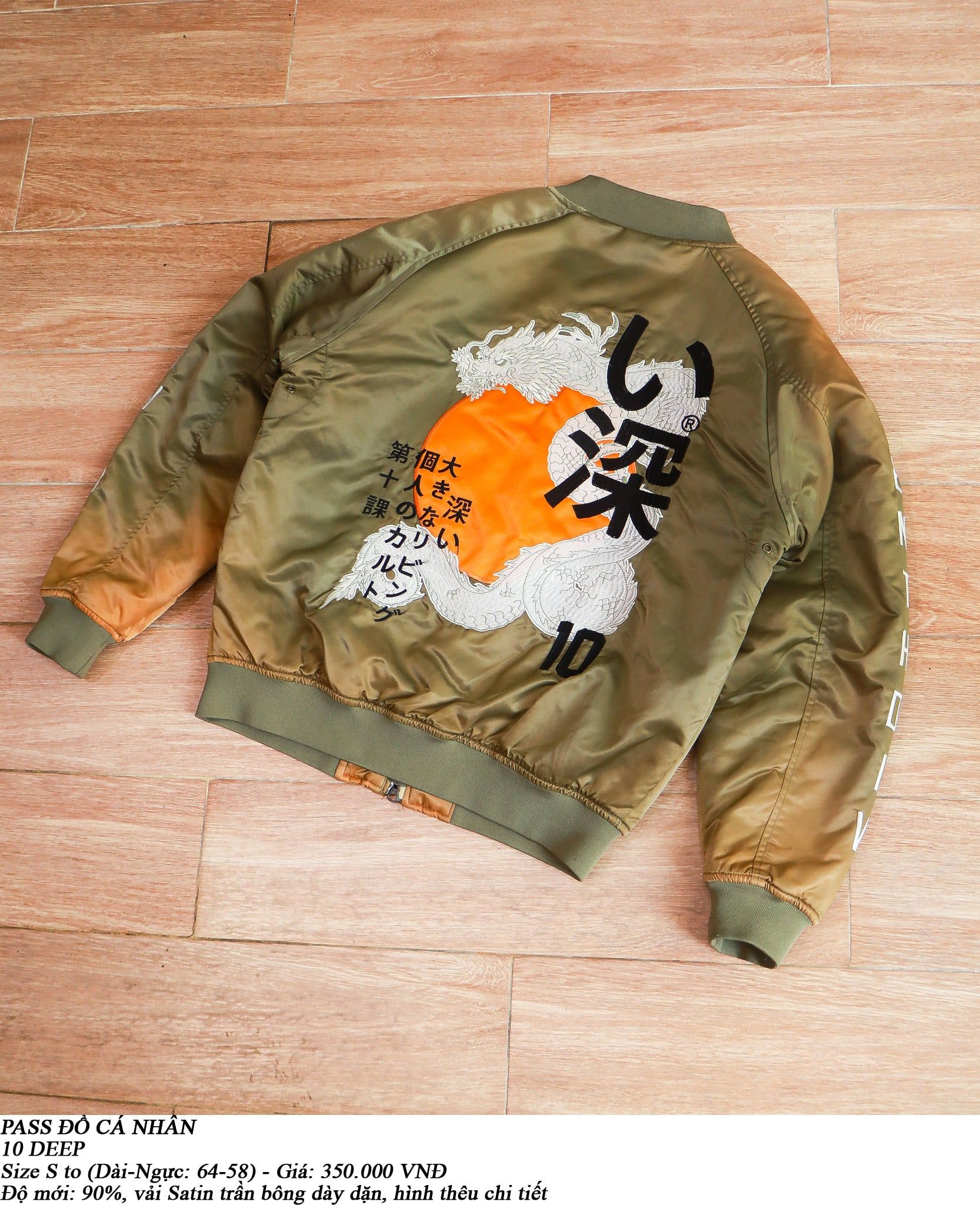  [PASS ĐỒ] - BOMBER JACKET - 10 DEEP 