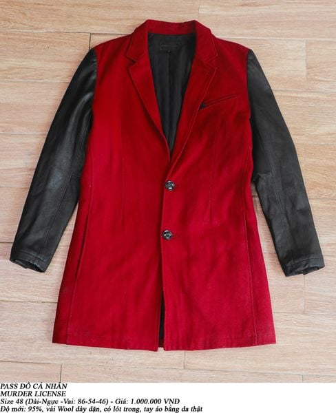  [PASS ĐỒ] - WOOL LONGLINE BLAZER JACKET - MURDER LICENSE 