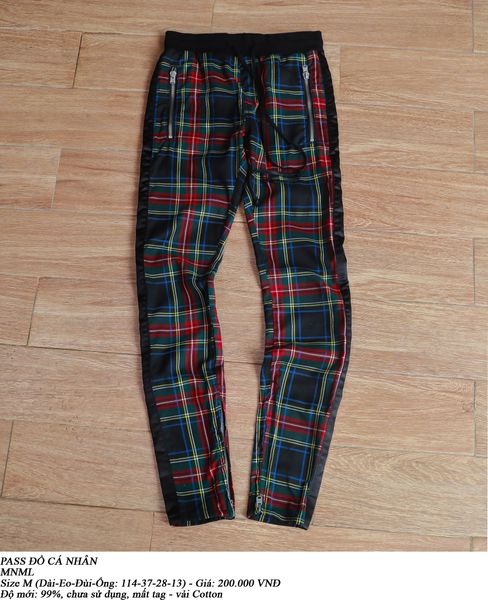  [PASS ĐỒ] - CHECKERED TRACK PANTS - MNML 