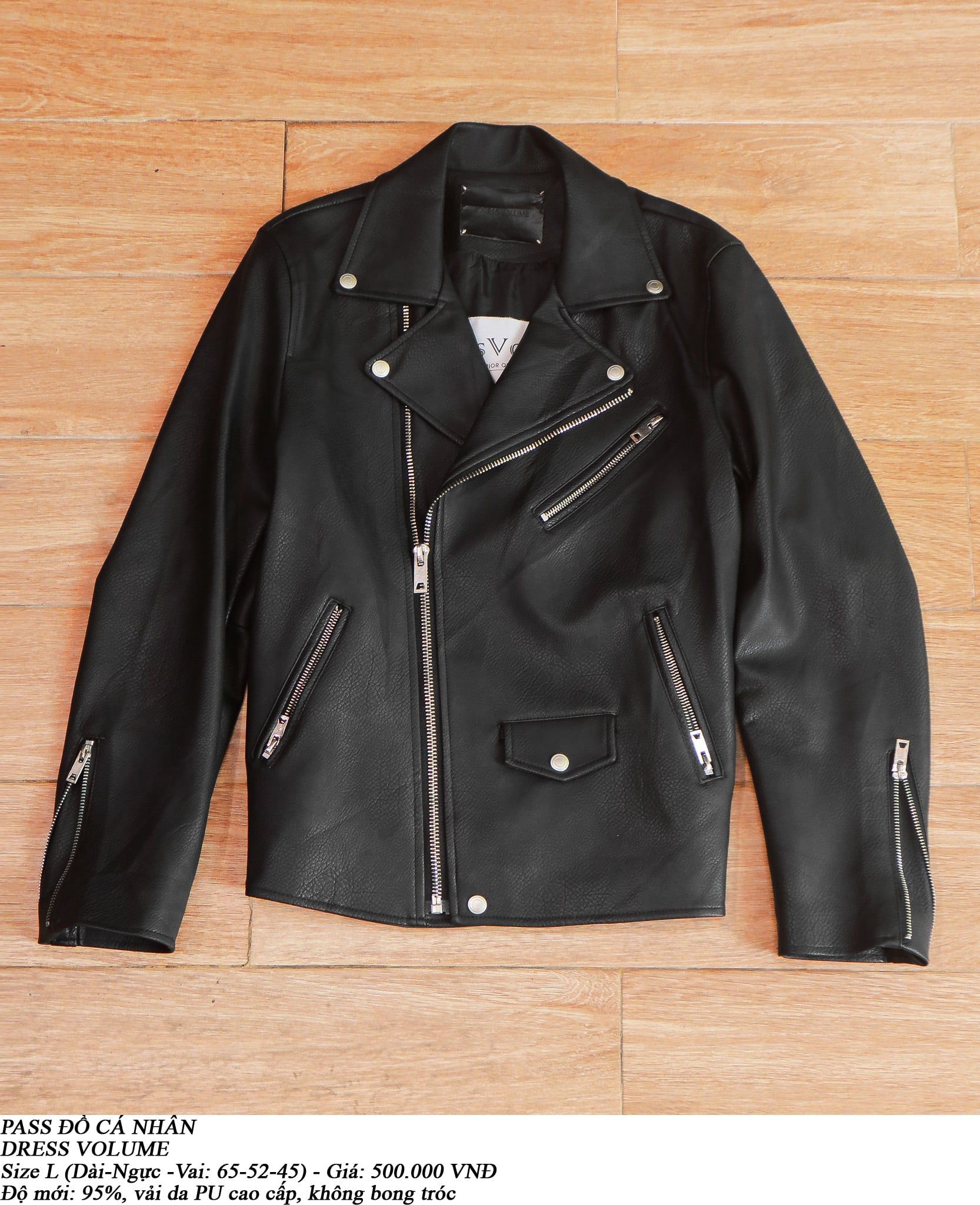  [PASS ĐỒ] - LEATHER BIKER JACKET - DRESS VOLUME 