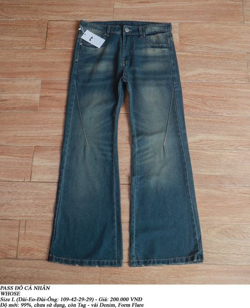  [PASS ĐỒ] - FLARED DENIM PANTS - WHOSE 