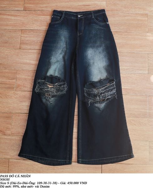  [PASS ĐỒ] - WIDE LEG DENIM PANTS - NSOH 