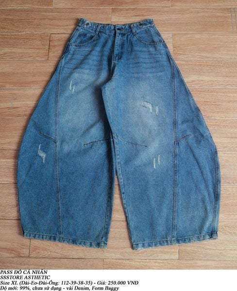 [PASS ĐỒ] - BAGGY DENIM PANTS - SSSTORE AESTHETIC 