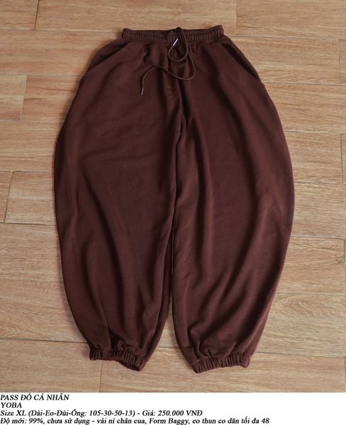 [PASS ĐỒ] - BAGGY SWEAT PANTS - YOBA 