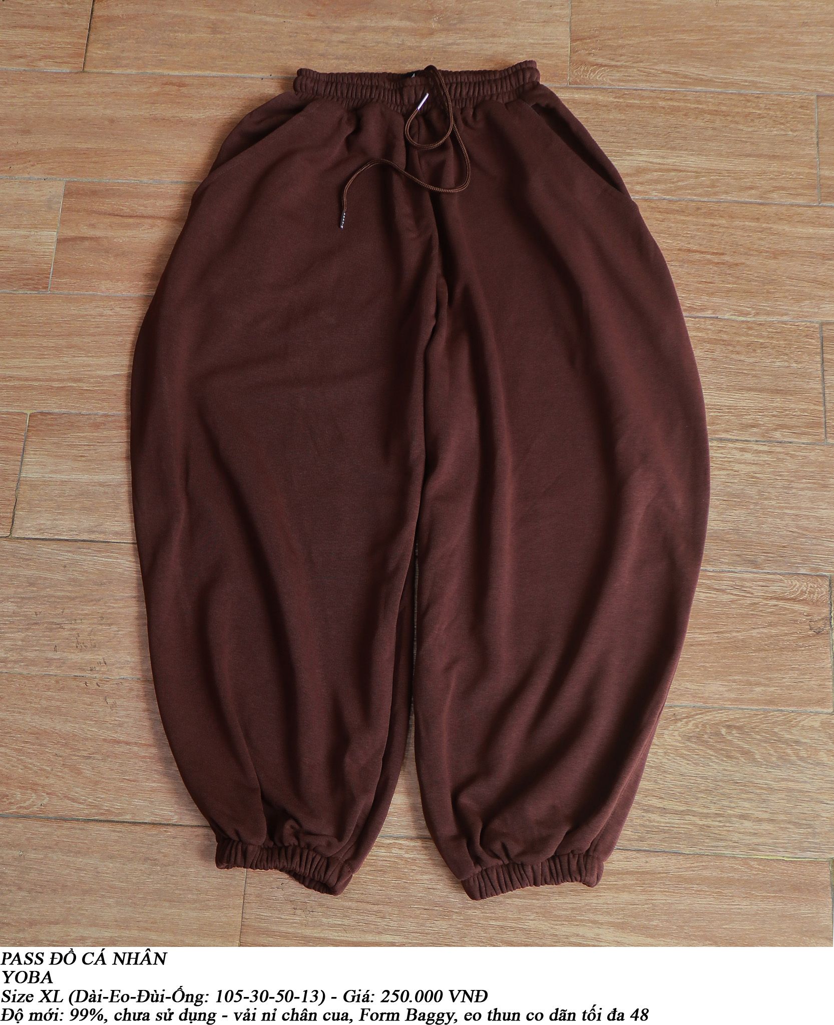  [PASS ĐỒ] - BAGGY SWEAT PANTS - YOBA 