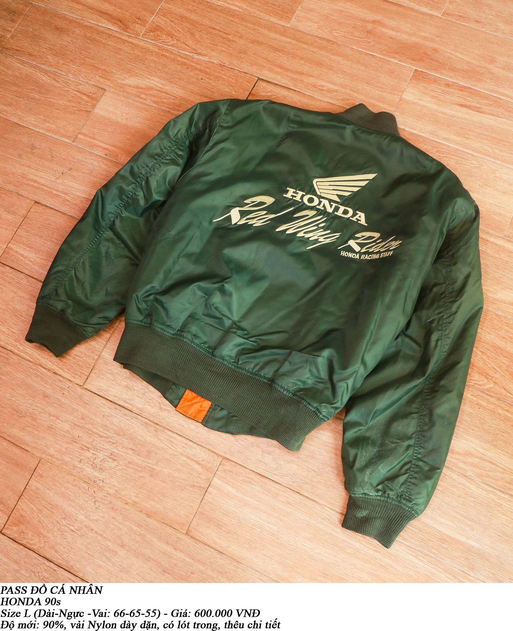  [PASS ĐỒ] - BOMBER JACKET - HONDA 90s 