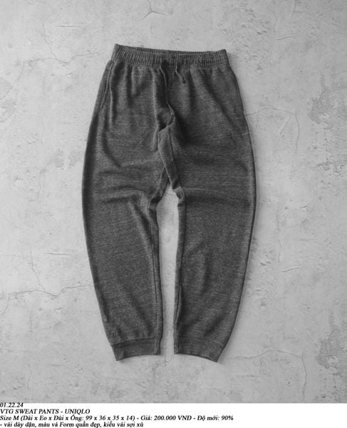  01.22.24 - VTG SWEAT PANTS - UNIQLO 