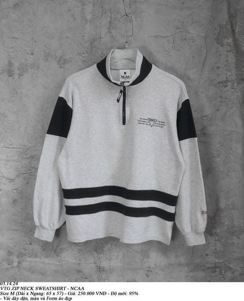  03.14.24 - VTG ZIP NECK SWEATSHIRT - NCAA 