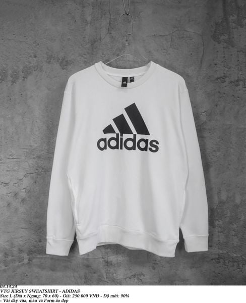  03.14.24 - VTG JERSEY SWEATSHIRT - ADIDAS 