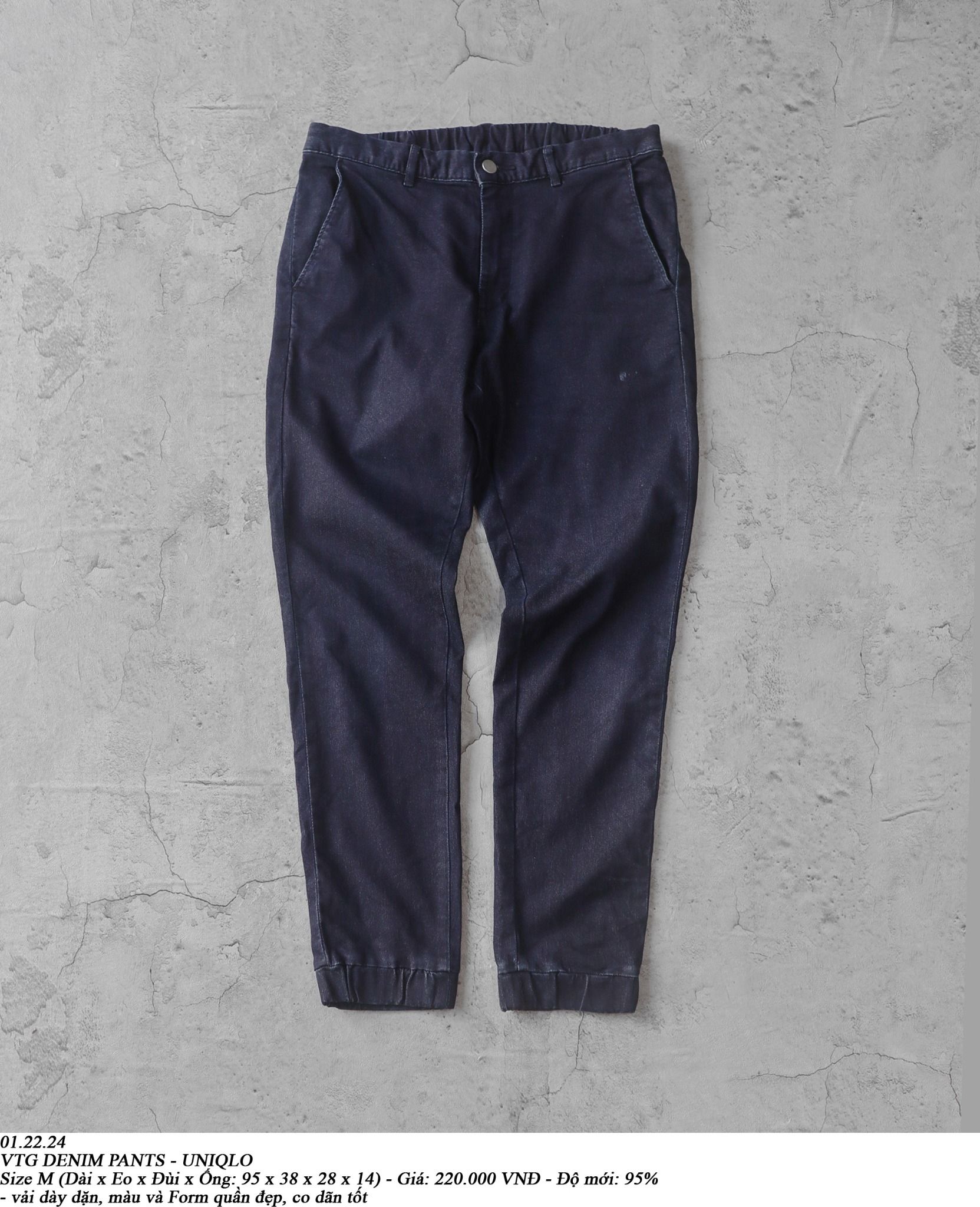  01.22.24 - VTG DENIM PANTS - UNIQLO 