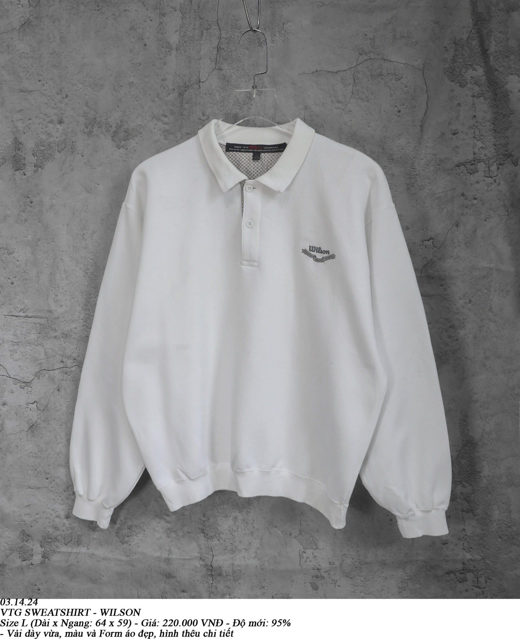  03.14.24 - VTG SWEATSHIRT - WILSON 