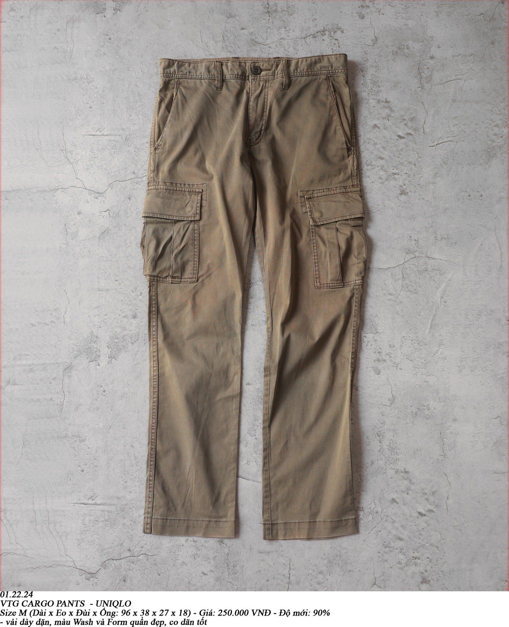 01.22.24 - VTG CARGO PANTS - UNIQLO 
