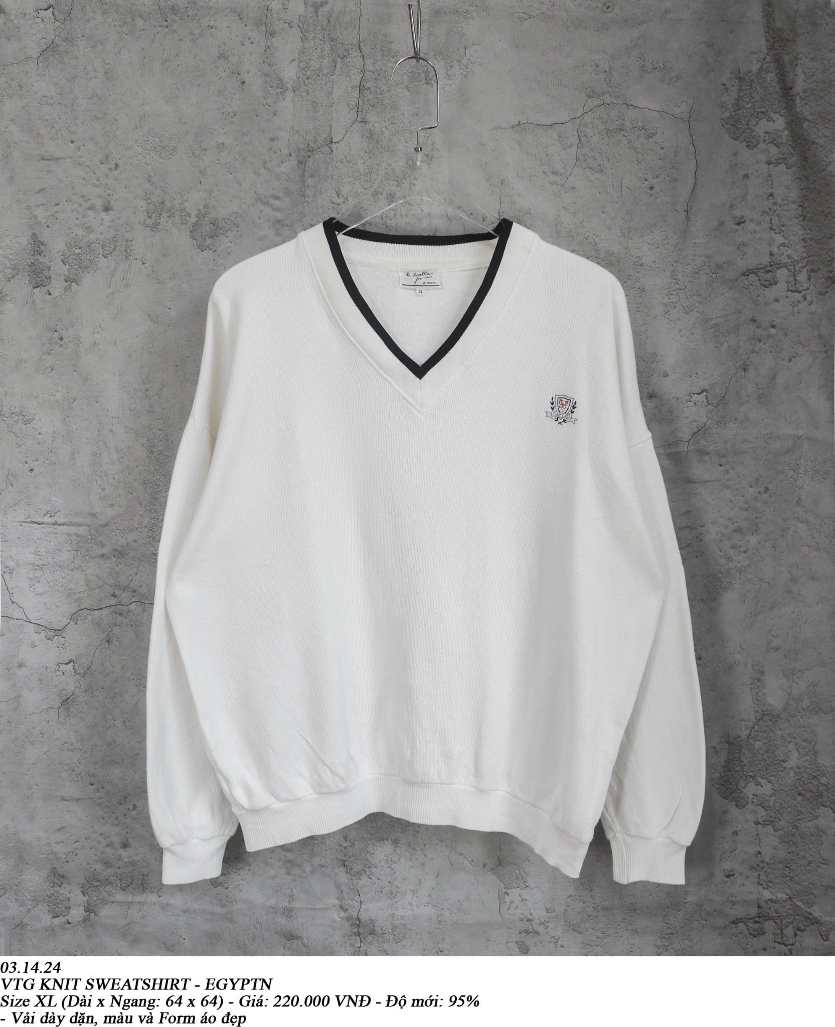  03.14.24 - VTG KNIT SWEATSHIRT - EGYPTN 