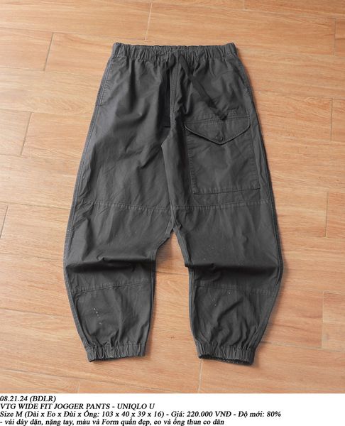  08.21.24 - VTG WIDE FIT JOGGER PANTS - UNIQLO U 