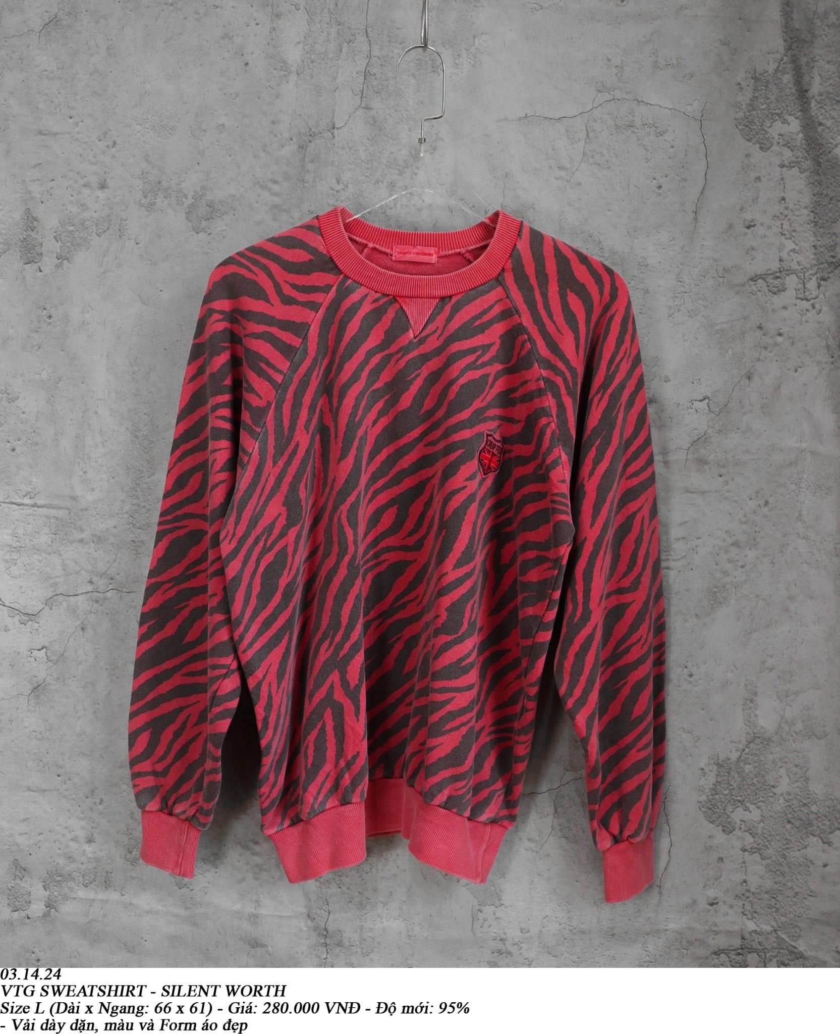  03.14.24 - VTG SWEATSHIRT - SILENT WORTH 