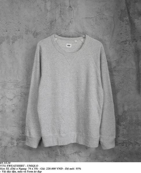 03.14.24 - VTG SWEATSHIRT - UNIQLO 