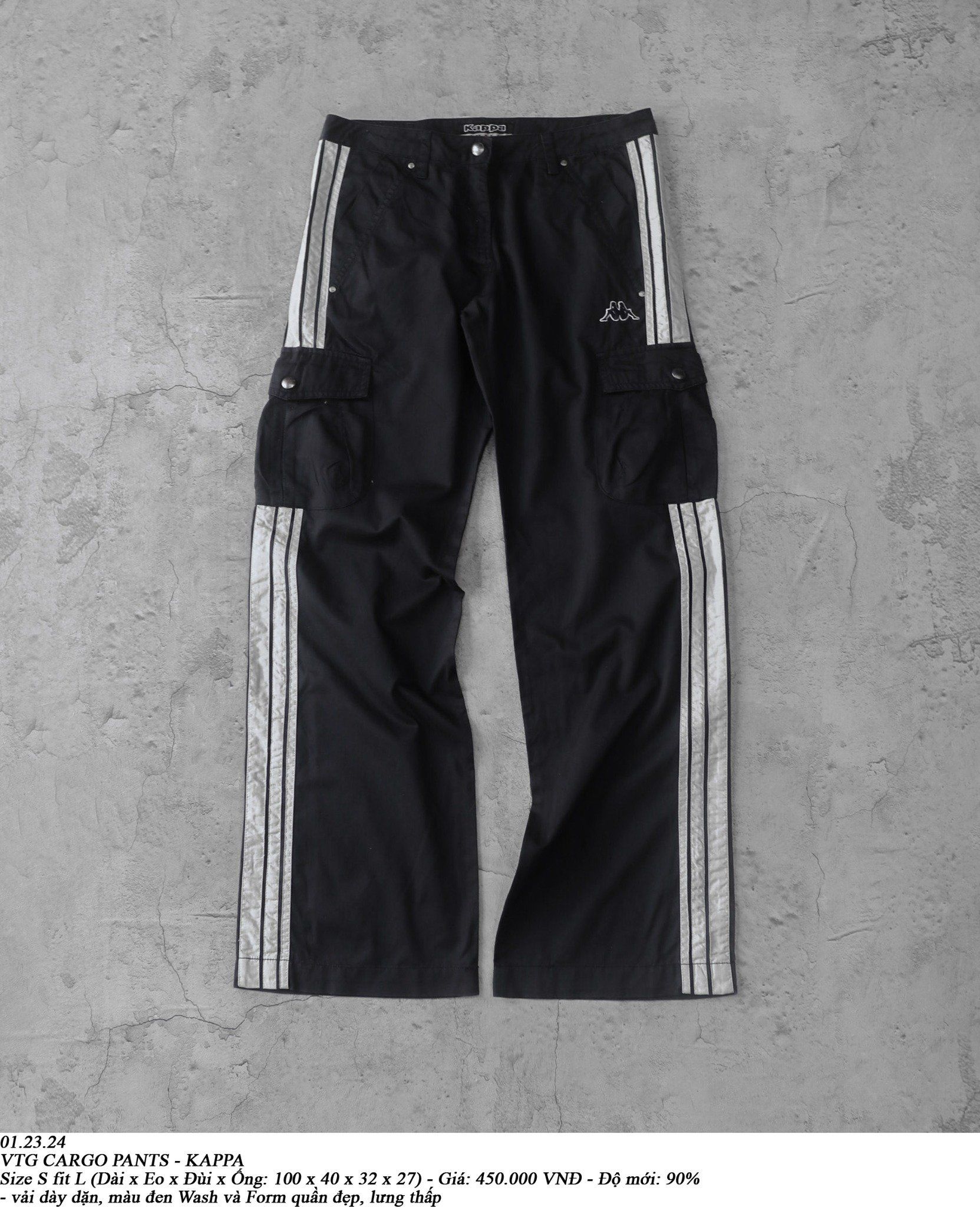  01.23.24 - VTG CARGO PANTS - KAPPA 