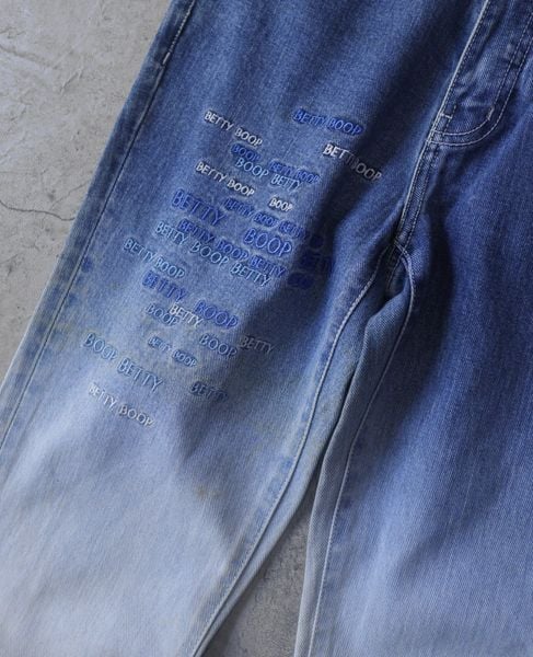  01.23.24 - VTG FLARED DENIM PANTS - BETTY BOOP 