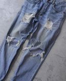  01.23.24 - VTG DISTRESSED DENIM PANTS - ELOIS JEANS 