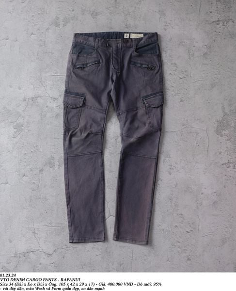  01.23.24 - VTG DENIM CARGO PANTS - RAPANUI 