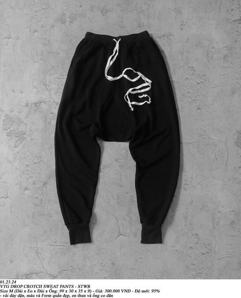  01.23.24 - VTG DROP CROTCH SWEAT PANTS - STWR 