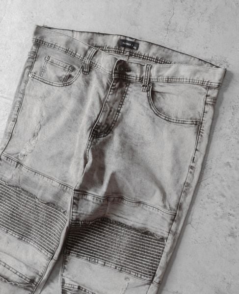  01.23.24 - VTG BIKER DENIM PANTS - KAYDEN K 