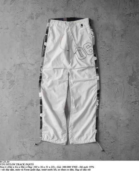  01.23.24 - VTG NYLON TRACK PANTS 