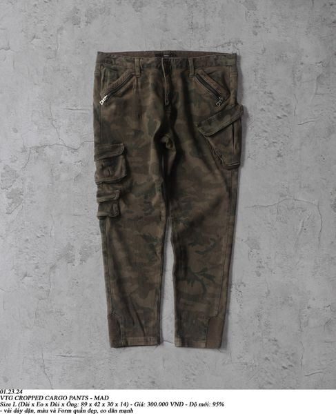  01.23.24 - VTG CROPPED CARGO PANTS - MAD 