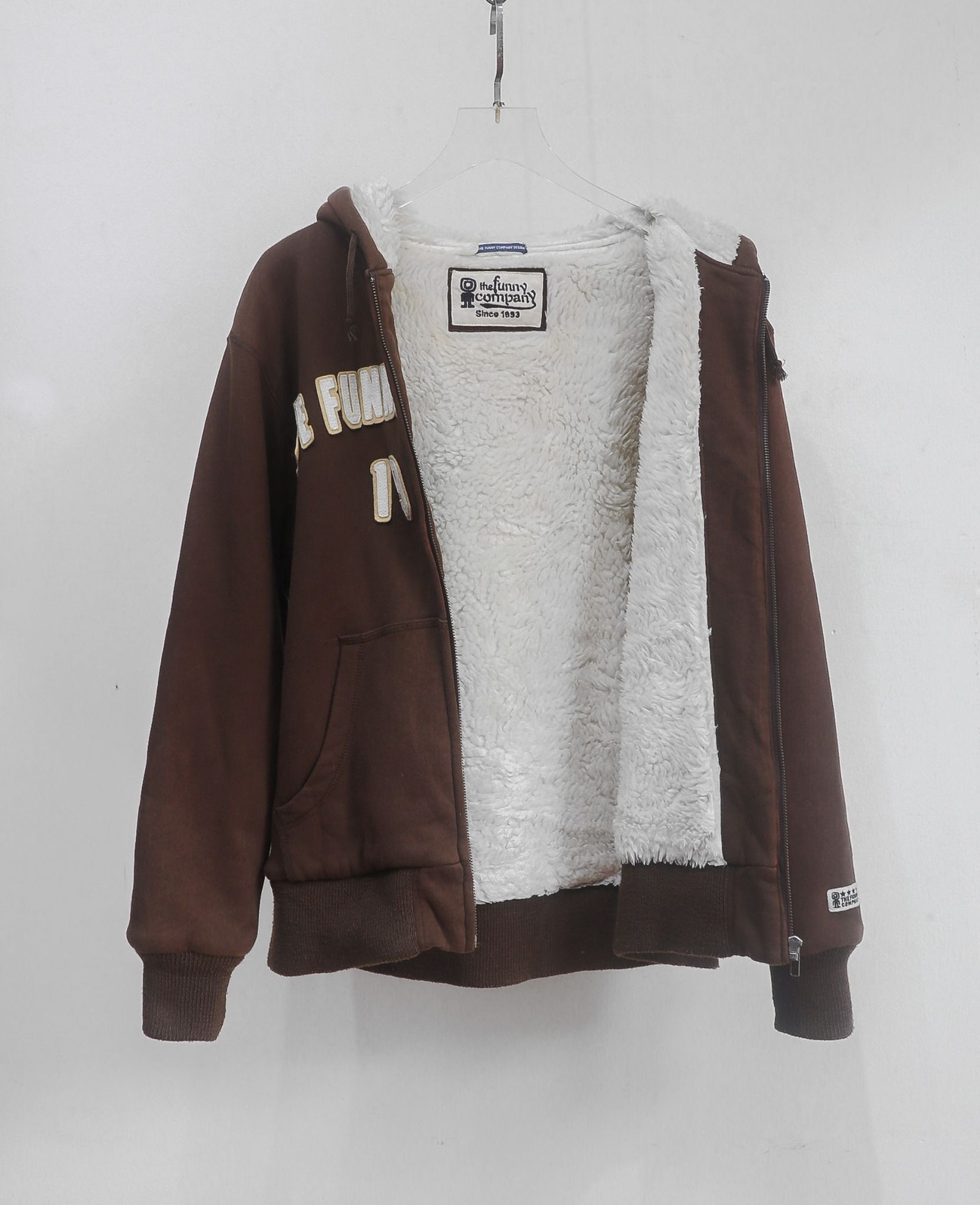  09.19.24 - VTG FUR LINED ZIP UP HOODIE - THE FUNNY COMPANY 