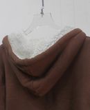  09.19.24 - VTG FUR LINED ZIP UP HOODIE - THE FUNNY COMPANY 