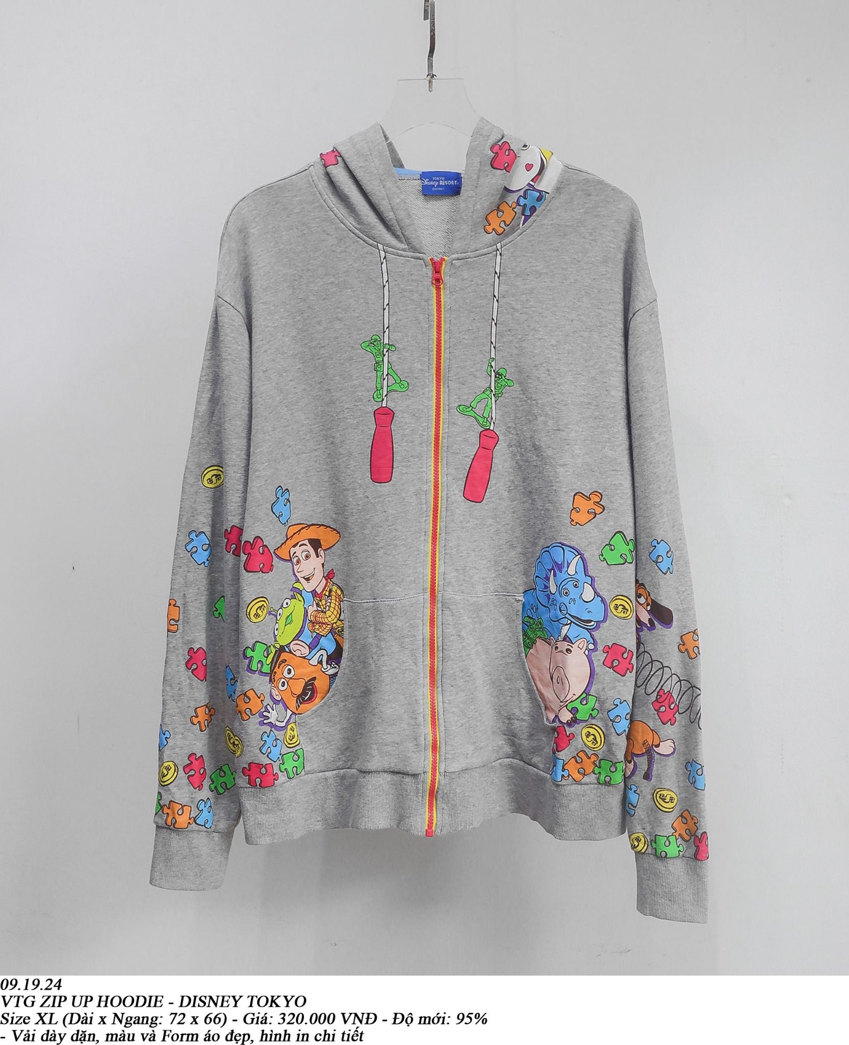  09.19.24 - VTG ZIP UP HOODIE - DISNEY TOKYO 