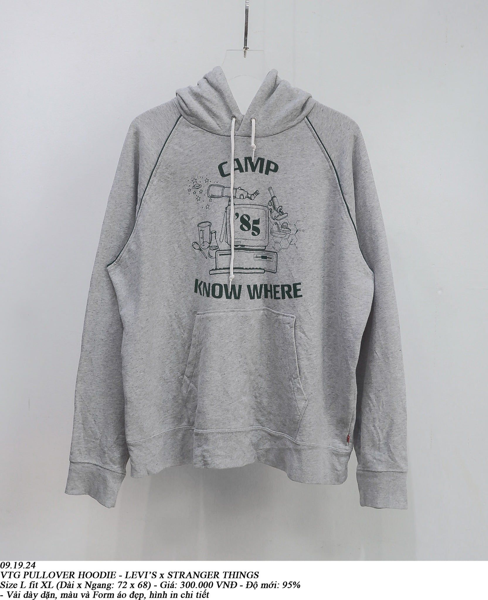  09.19.24 - VTG PULLOVER HOODIE - LEVI'S X STRANGER THINGS 