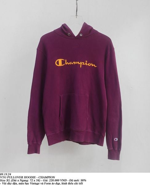  09.19.24 - VTG PULLOVER HOODIE - CHAMPION 