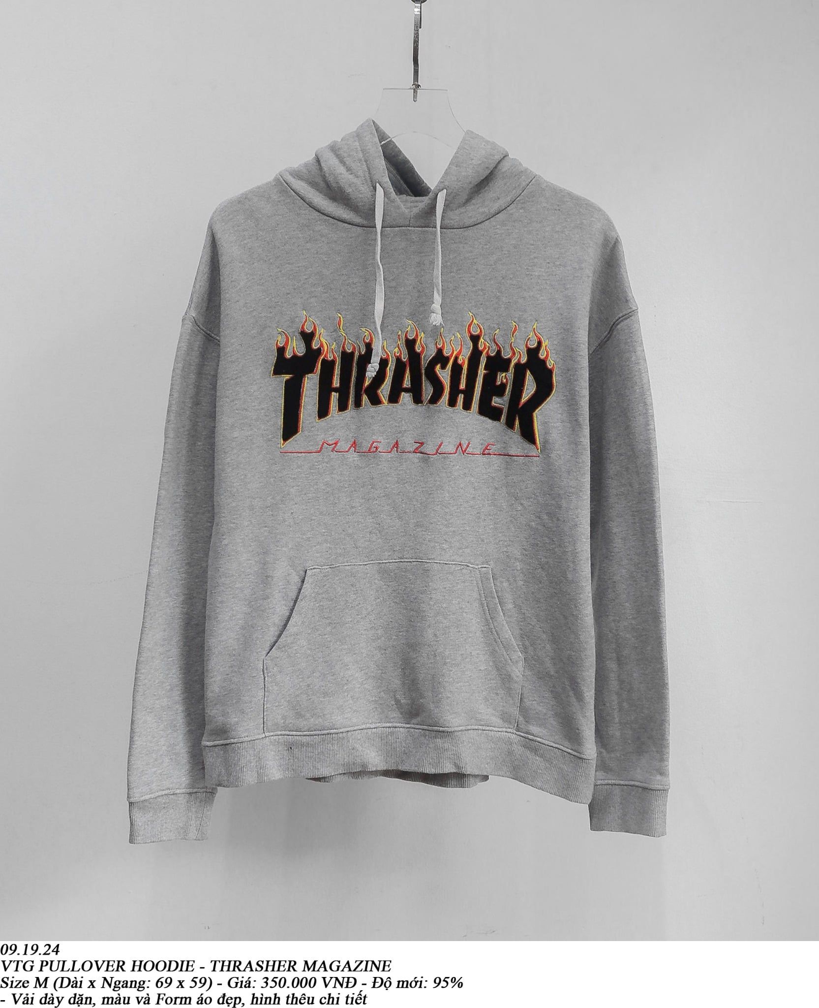  09.19.24 - VTG PULLOVER HOODIE - THRASHER MAGAZINE 