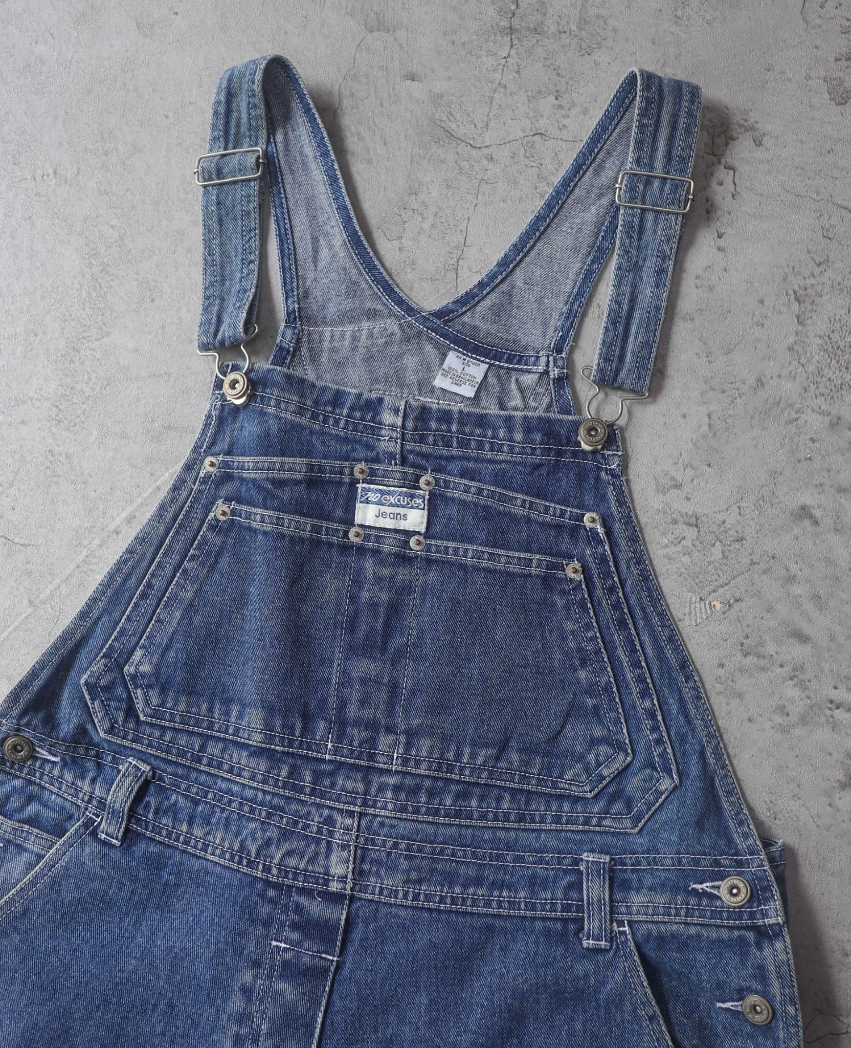  01.25.24 - VTG DENIM OVERALLS SHORT - X-GIRL 
