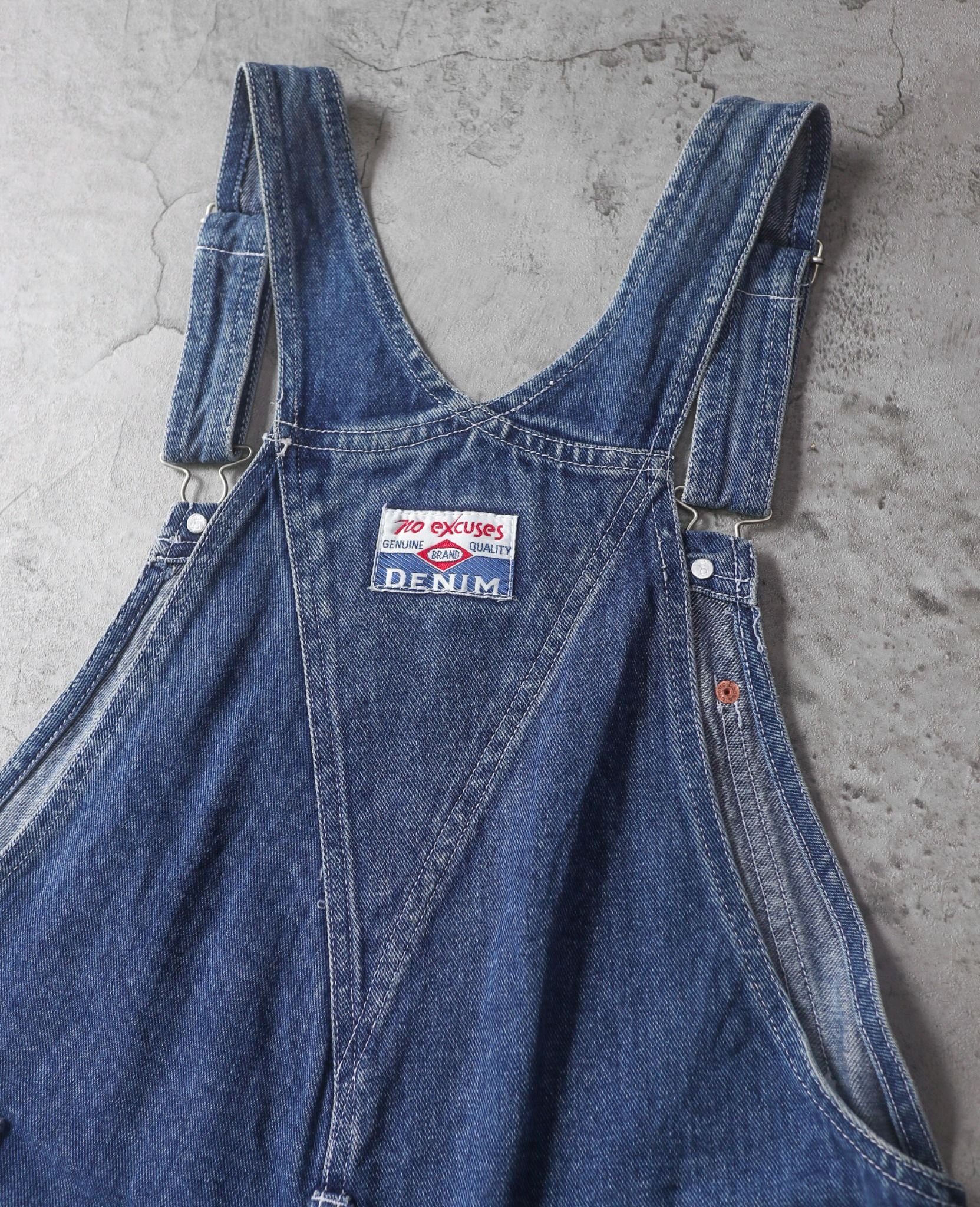  01.25.24 - VTG DENIM OVERALLS SHORT - X-GIRL 