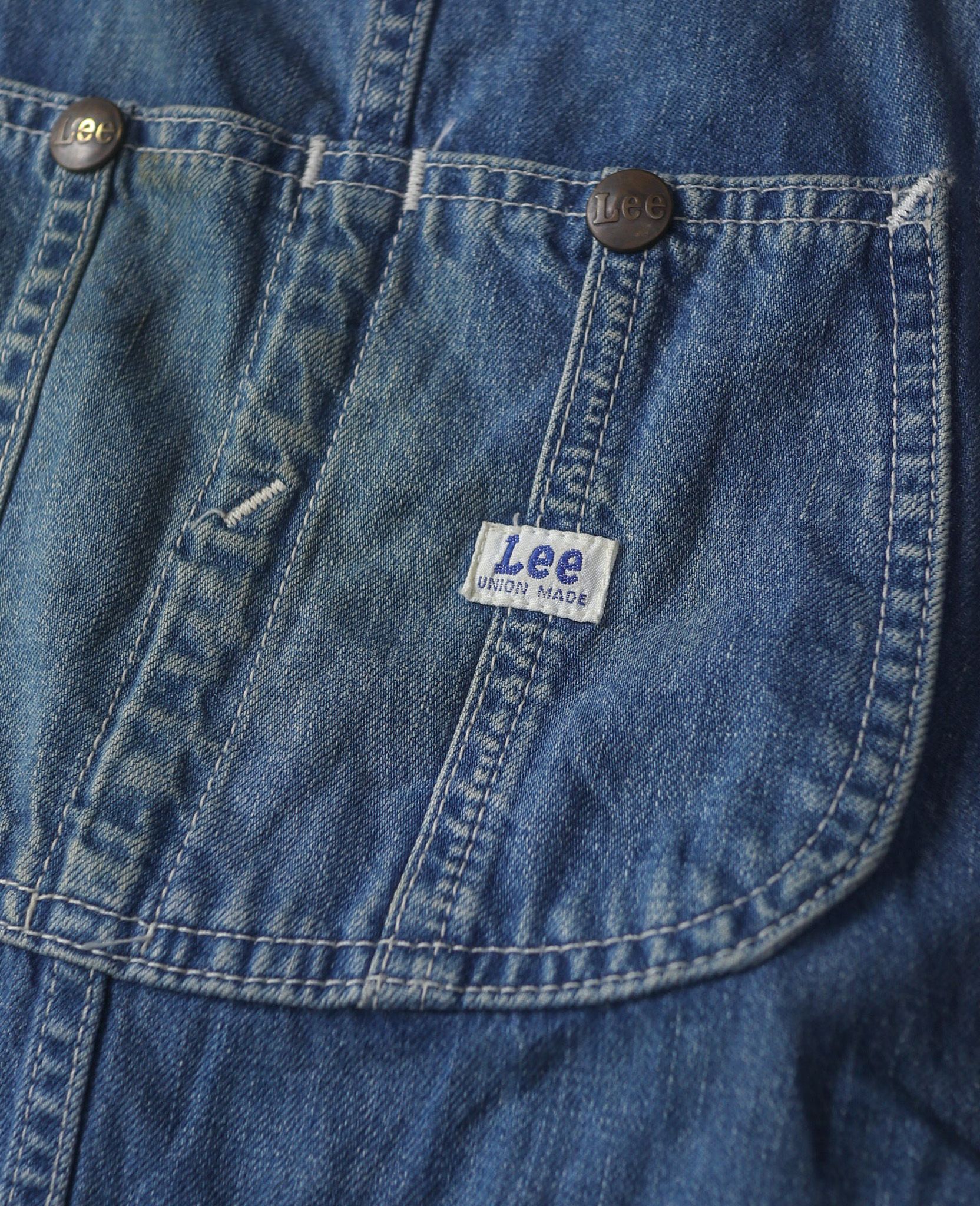  01.25.24 - VTG DENIM OVERALLS PANTS - LEE 