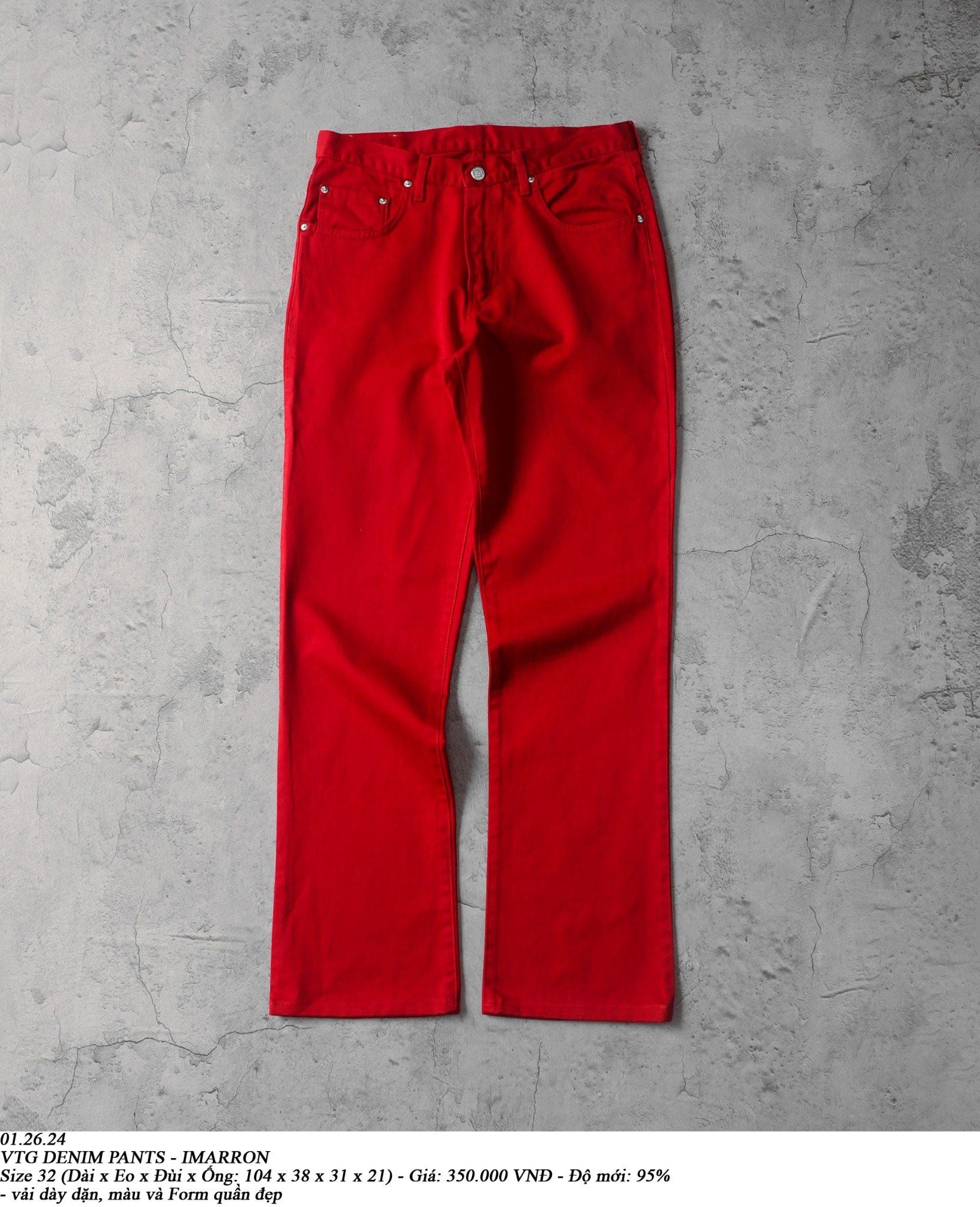  01.26.24 - VTG DENIM PANTS - IMARRON 