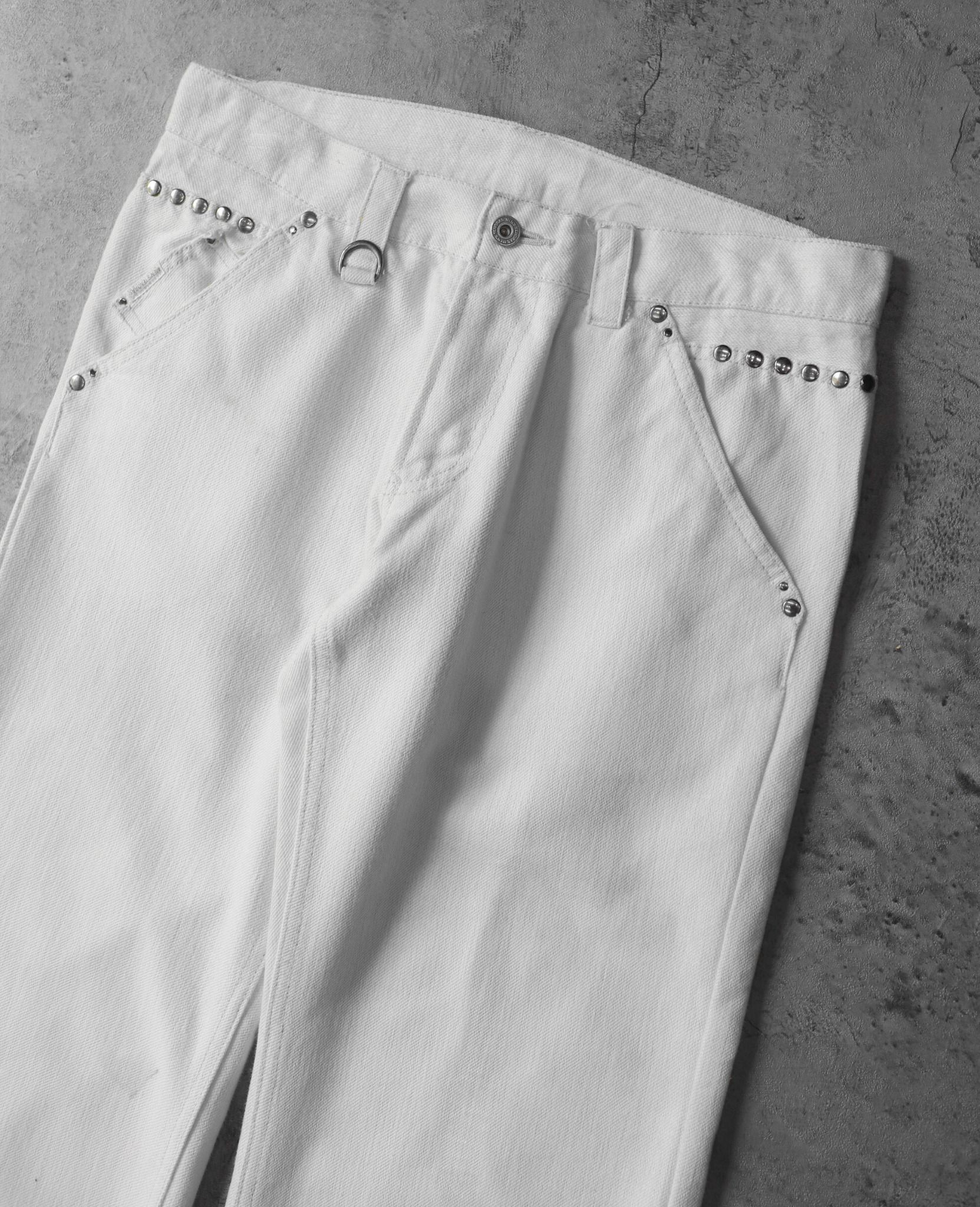  01.26.24 - VTG PUNK WIDE DENIM PANTS - TENORAS 