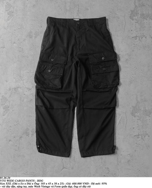  01.26.24 - VTG WIDE CARGO PANTS - BDG 