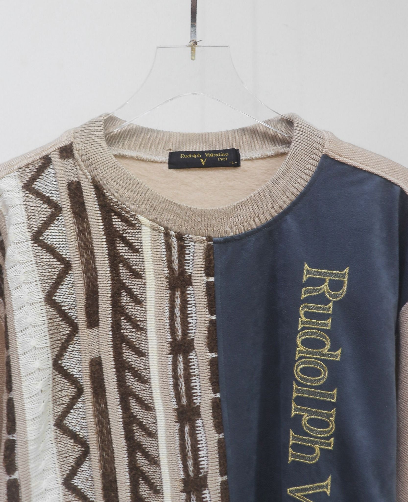  09.24.24 - VTG KNIT SWEATSHIRT - RUDOLPH VALENTINO 