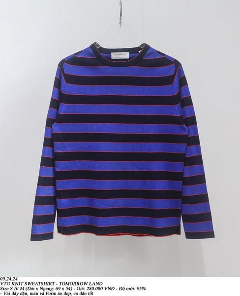  09.24.24 - VTG KNIT SWEATSHIRT - TOMORROW LAND 